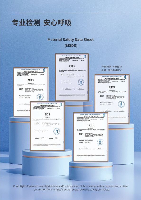 MSDS Safety Certificates